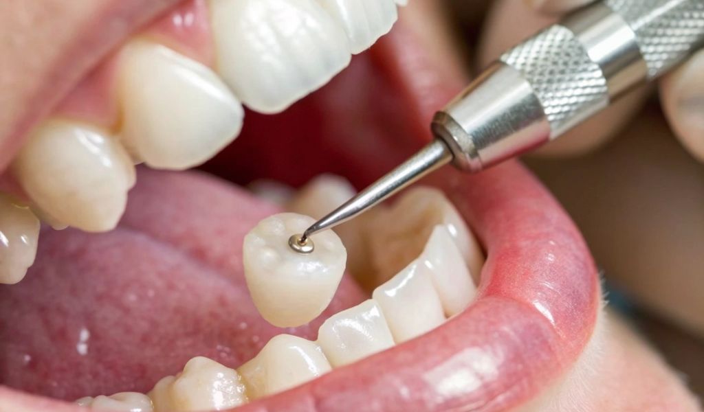 Dental crown smile makeover and restorative dentistry